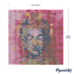 Mini Diamond Painting 25x25cm avec cadre - Bouddha précieux