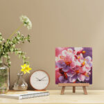 Mini Diamond Painting 25x25cm avec cadre - Floraison des Cerisiers