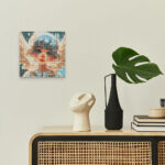 Mini Diamond Painting 25x25cm avec cadre - Petit Ange Doux