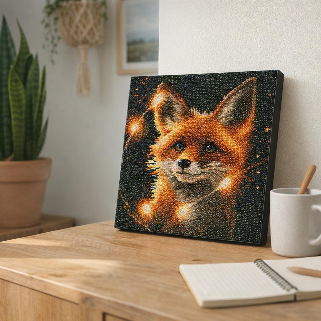 Renard roux lumineux