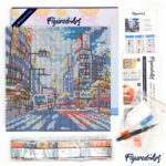 Mini Diamond Painting 25x25cm avec cadre - Shibuya Pop Art