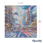 Mini Diamond Painting 25x25cm avec cadre - Shibuya Pop Art