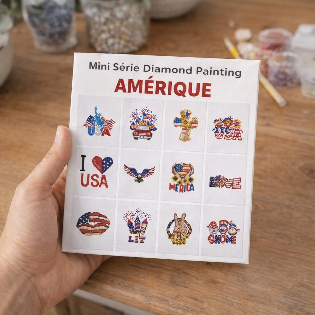 Mini broderies Amérique