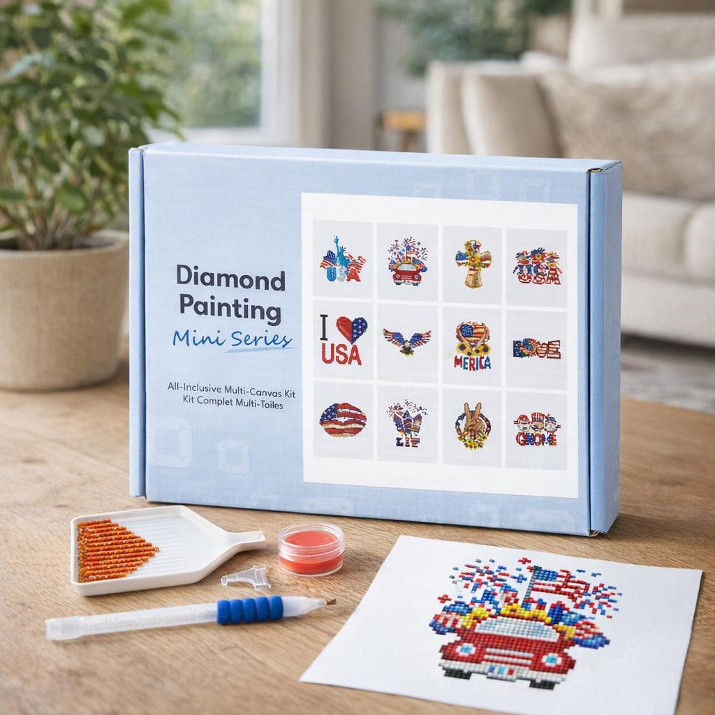 Mini Série Diamond Painting - Amérique