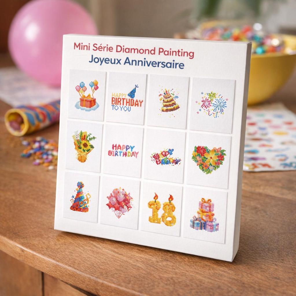 Mini Série Diamond Painting - Joyeux Anniversaire