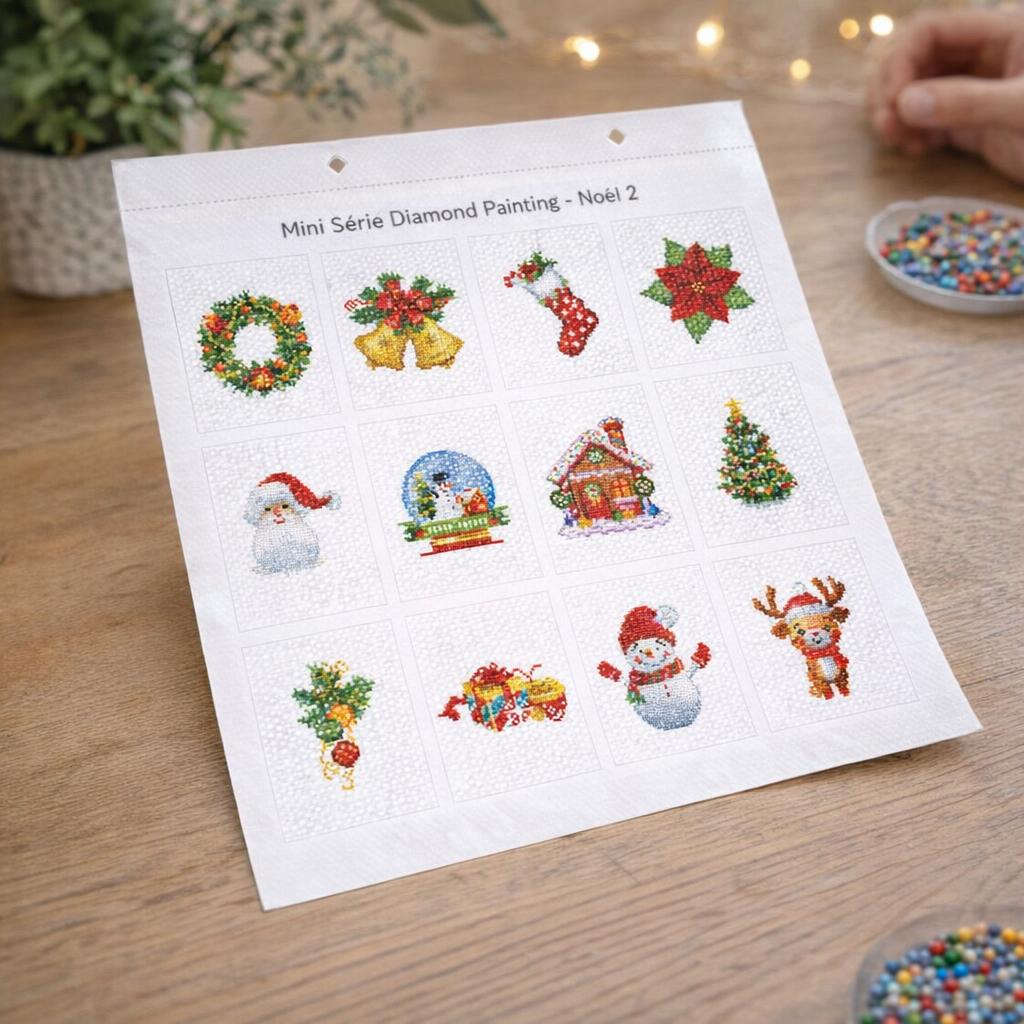 Broderie diamant Noël