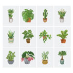 Mini Série Diamond Painting - Plantes