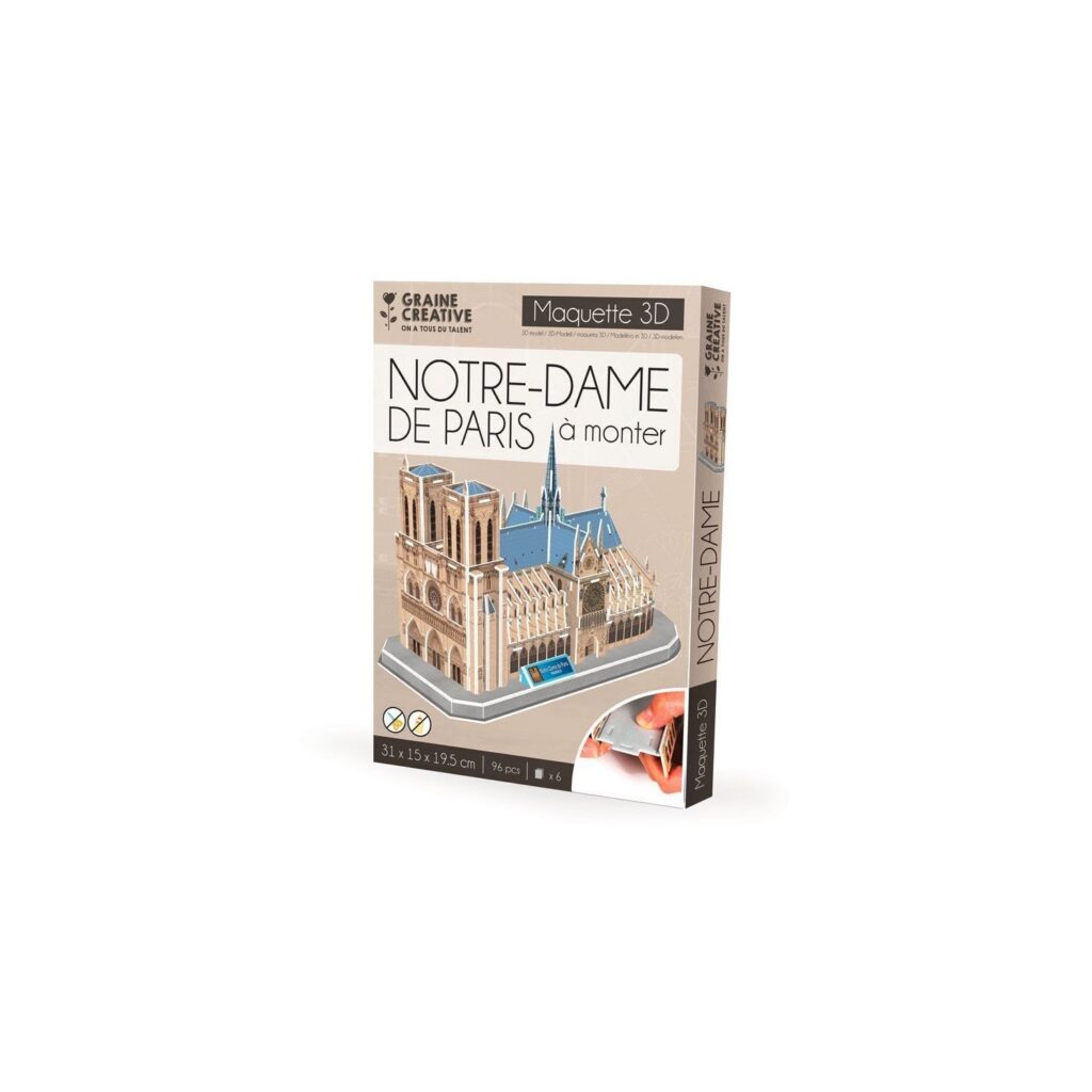 Notre Dame de Paris maquette en mousse - puzzle 3D
