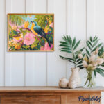 Oiseaux du jardin tropical - Toile roulée