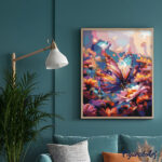 Papillon butinant - Toile roulée