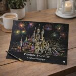 Peinture à gratter - Chateau magique