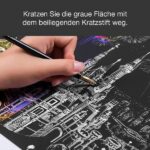 Peinture à gratter - Chateau magique