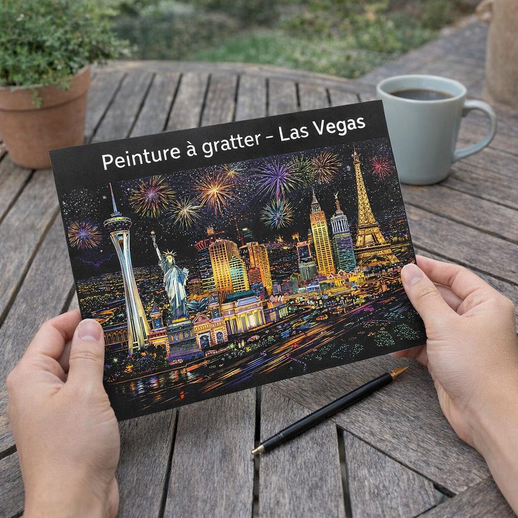 Peinture à gratter - Las Vegas