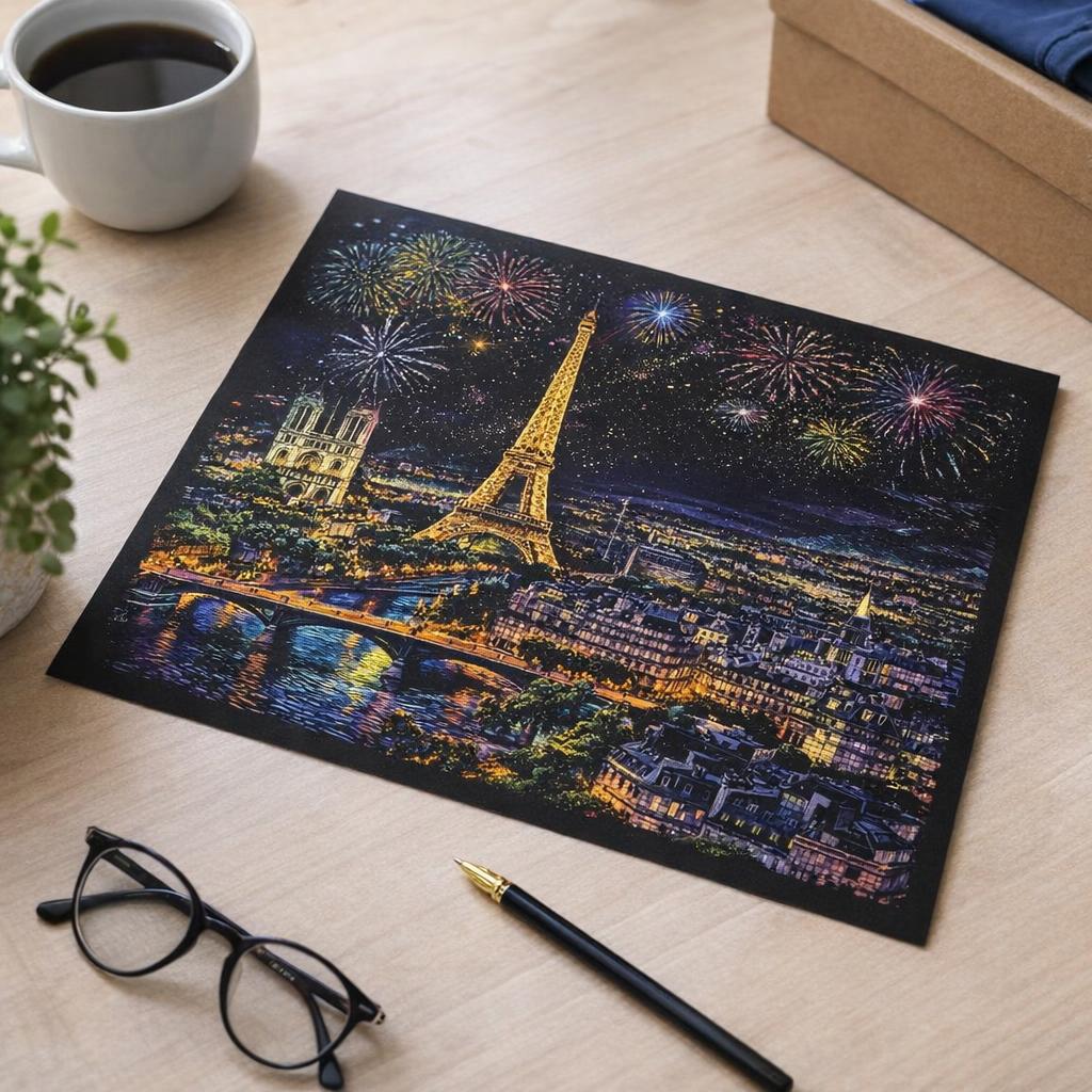 Peinture à gratter - Paris