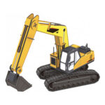 Peletteuse maquette en mousse - puzzle 3D