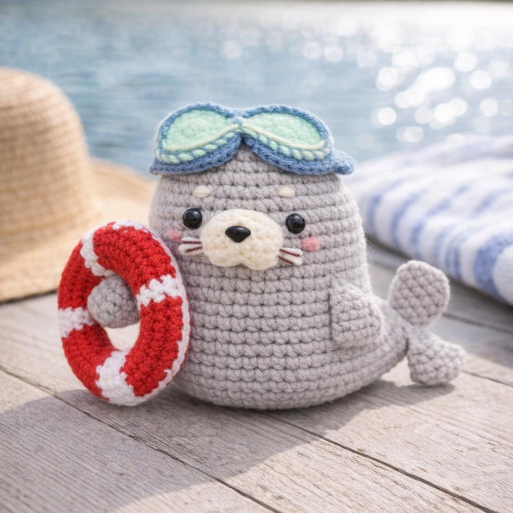 Kit amigurumi Natto Phoque Kit amigurumi Natto Phoque