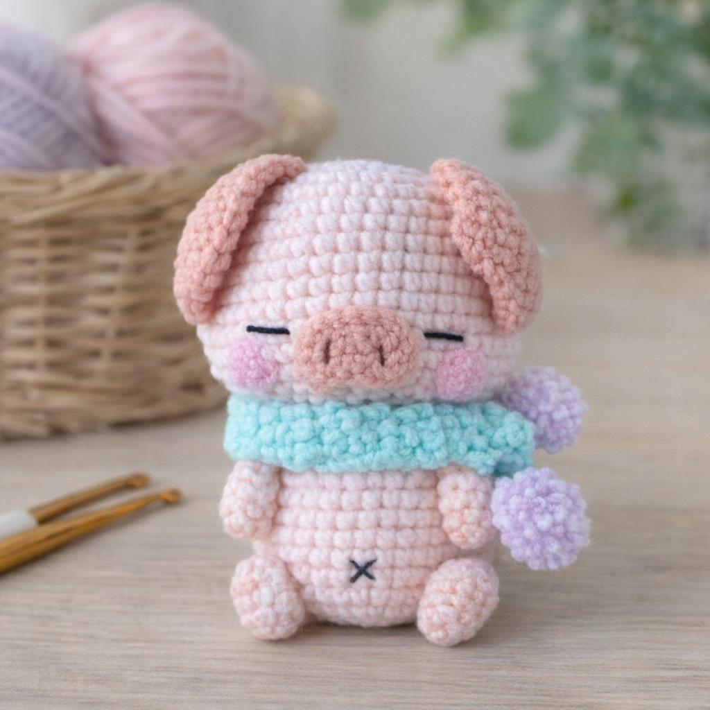 Kit DIY crochet Amigurumi - Poco le cochon Kit DIY crochet Amigurumi - Poco le cochon