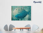 Poisson artistique - Toile roulée