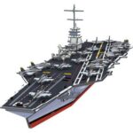 Porte-avion maquette en mousse - puzzle 3D