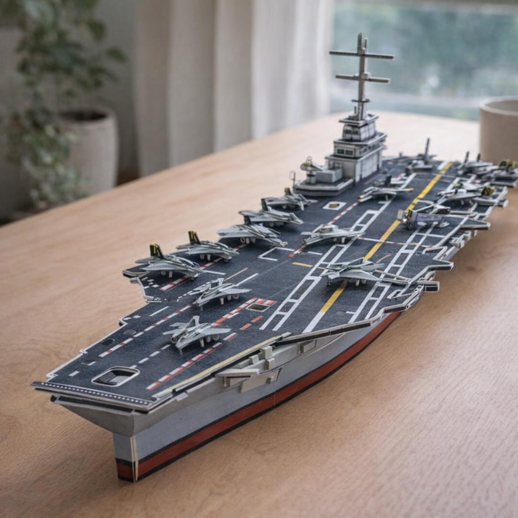 Porte-avion maquette en mousse - puzzle 3D