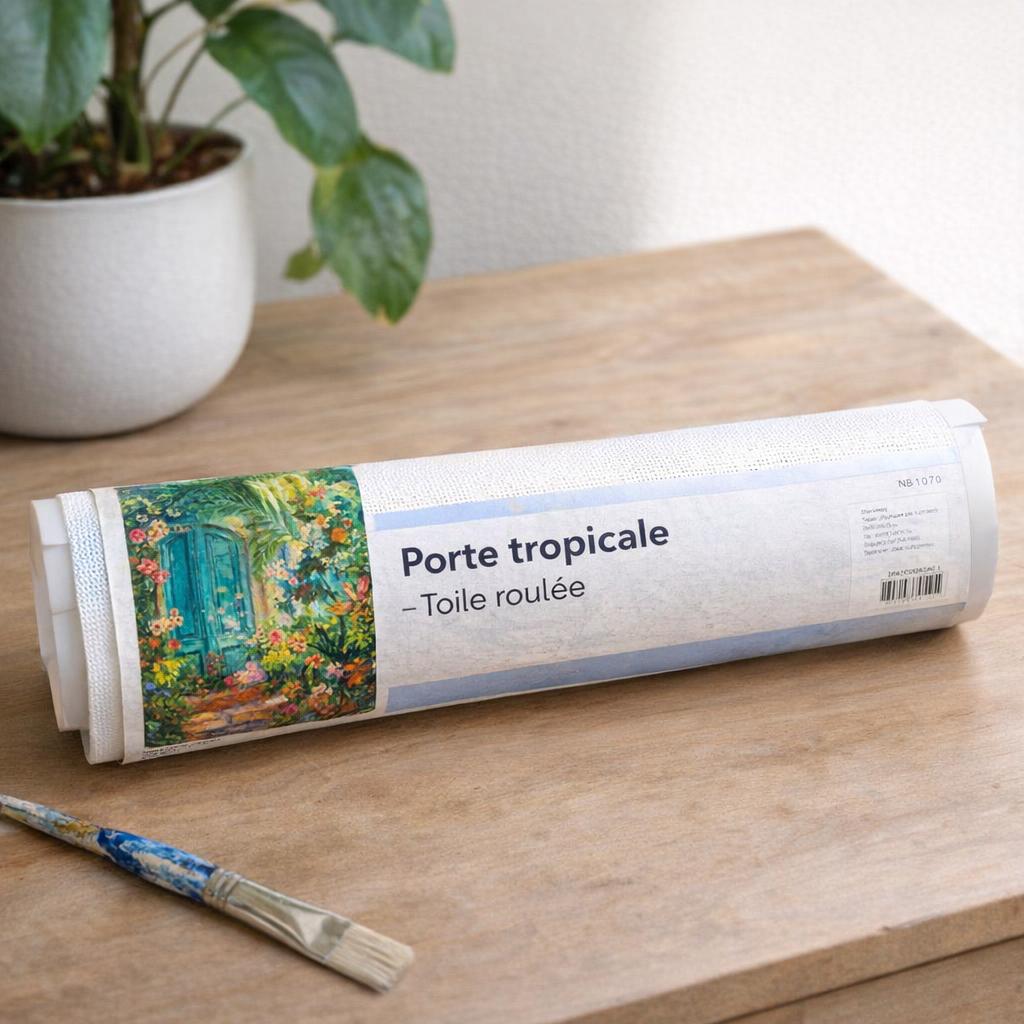 Porte tropicale - Toile roulée
