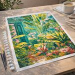 Porte tropicale - Toile roulée