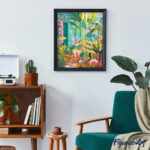 Porte tropicale - Toile roulée