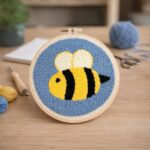 Punch Needle Abeille mignonne