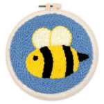 Punch Needle Abeille mignonne