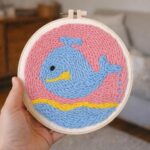 Punch Needle Baleine flottante