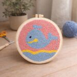 Punch Needle Baleine flottante