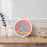 Punch Needle Baleine flottante