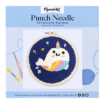 Punch Needle Baleine licorne