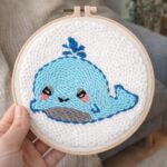 Punch Needle Bébé baleine