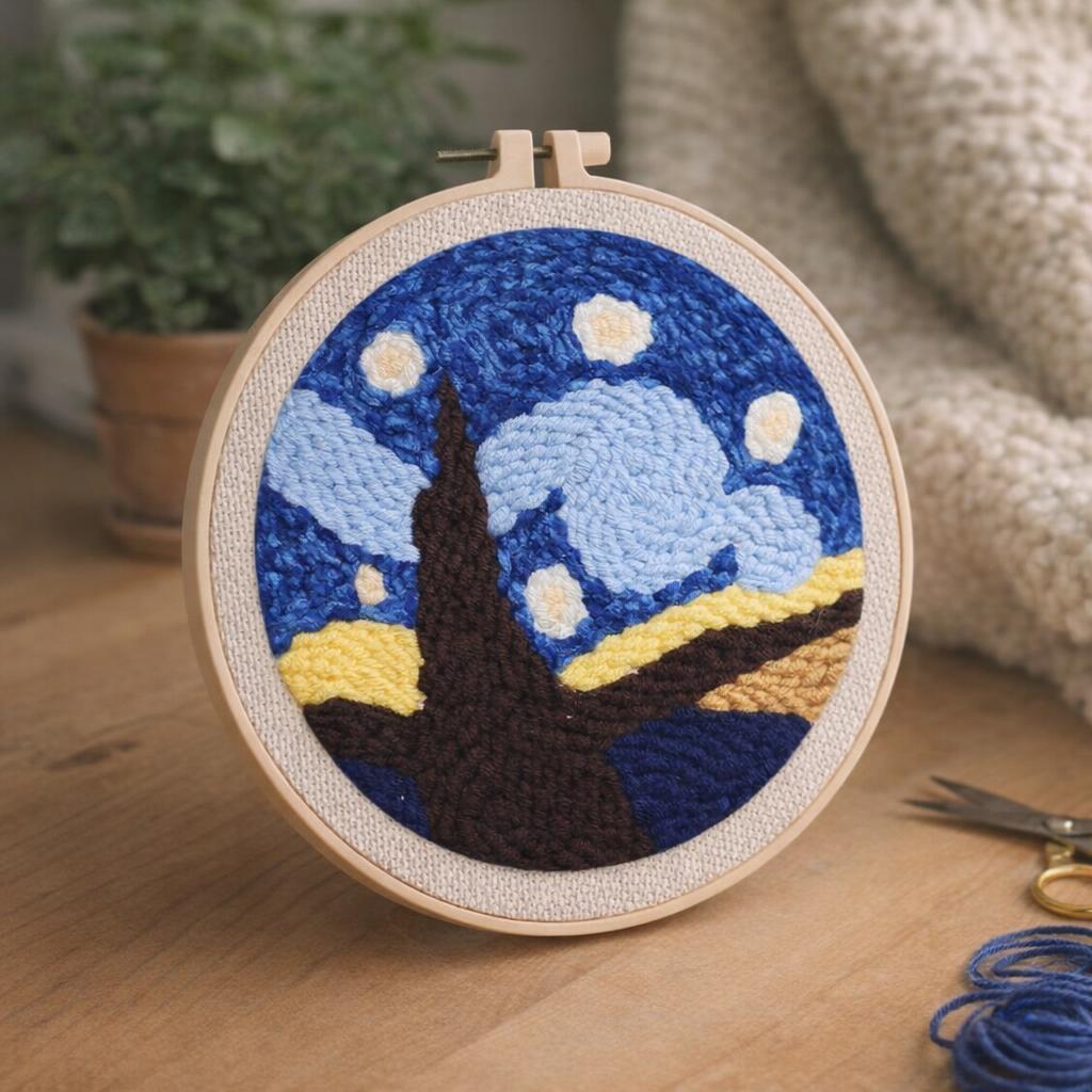 Punch Needle Belle Nuit Etoilée