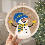 Punch Needle Bonhomme de Neige