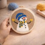 Punch Needle Bonhomme de Neige