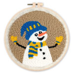 Punch Needle Bonhomme de Neige