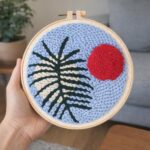 Punch Needle Botanic Abstrait 2