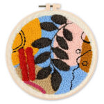 Punch Needle Botanic Abstrait 4