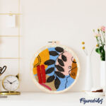 Punch Needle Botanic Abstrait 4