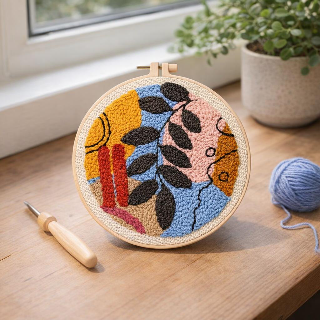 Punch Needle Botanic Abstrait 4