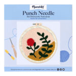 Punch Needle Branche et Rose