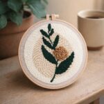 Punch Needle Branche fleurie