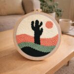 Punch Needle Cactus dans le Désert