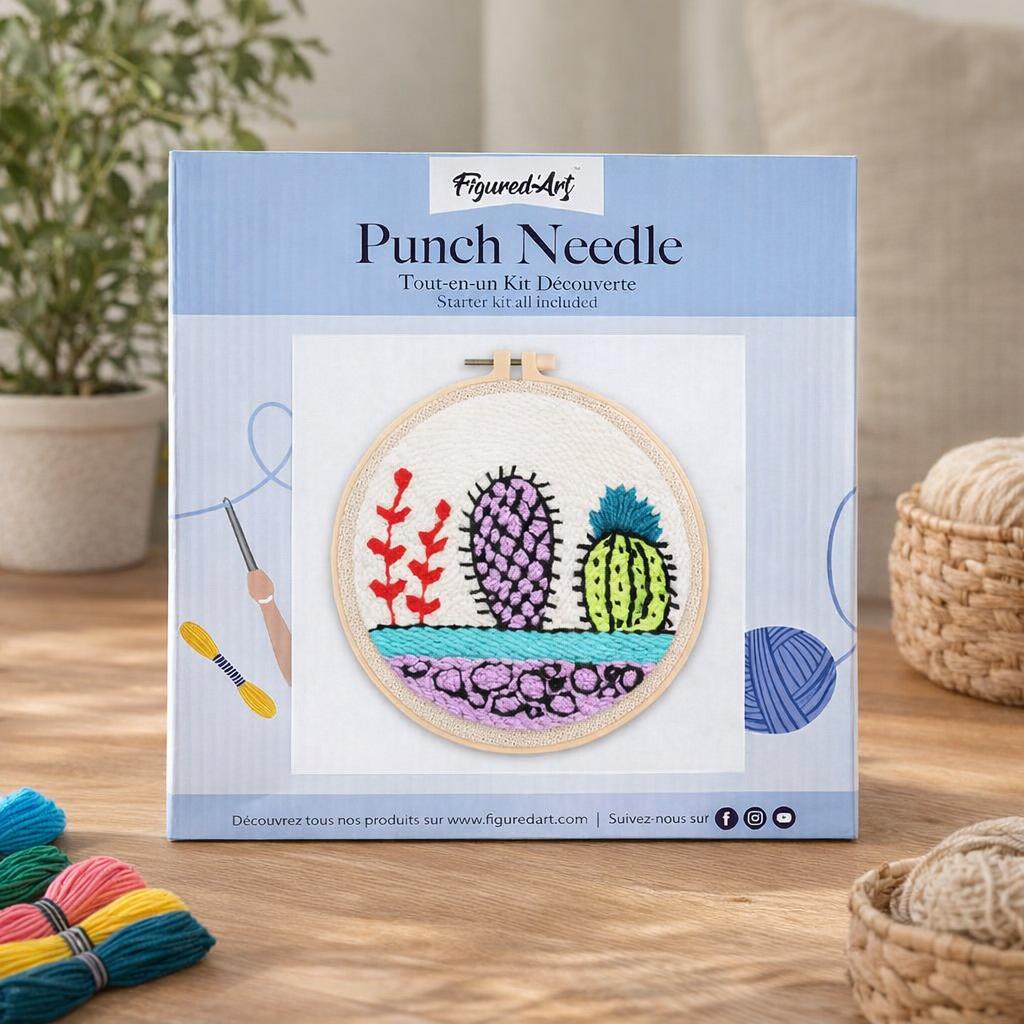 Cactus punch needle