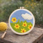 Punch Needle Champ de fleurs