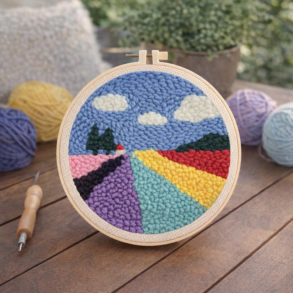 Punch Needle Champ de Lavande