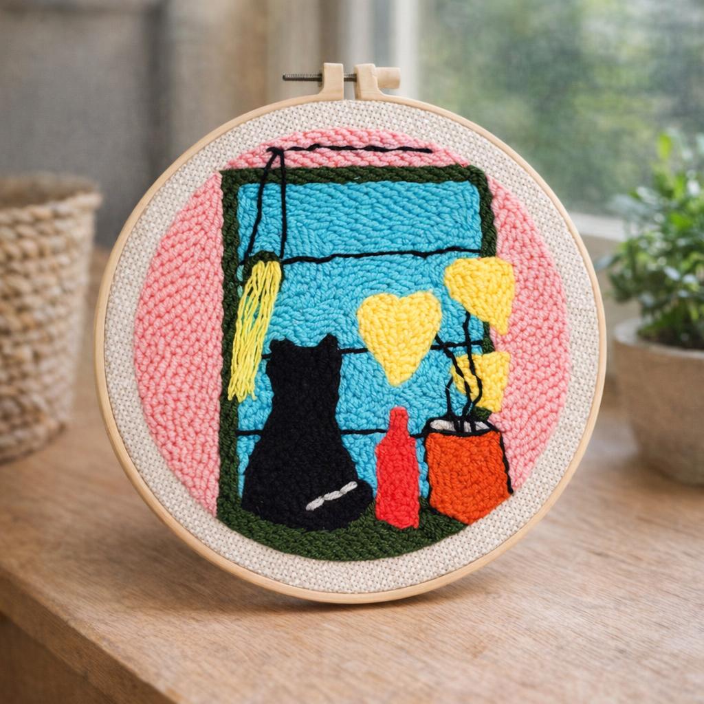 Punch Needle Bouquet de Fleurs