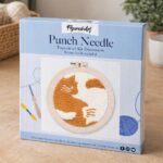 Punch Needle Chat abstrait